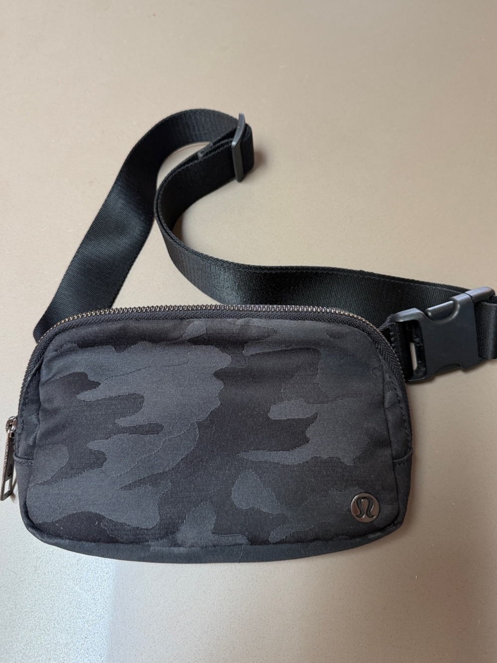 lululemon athletica Black Camouflage Belt Bag